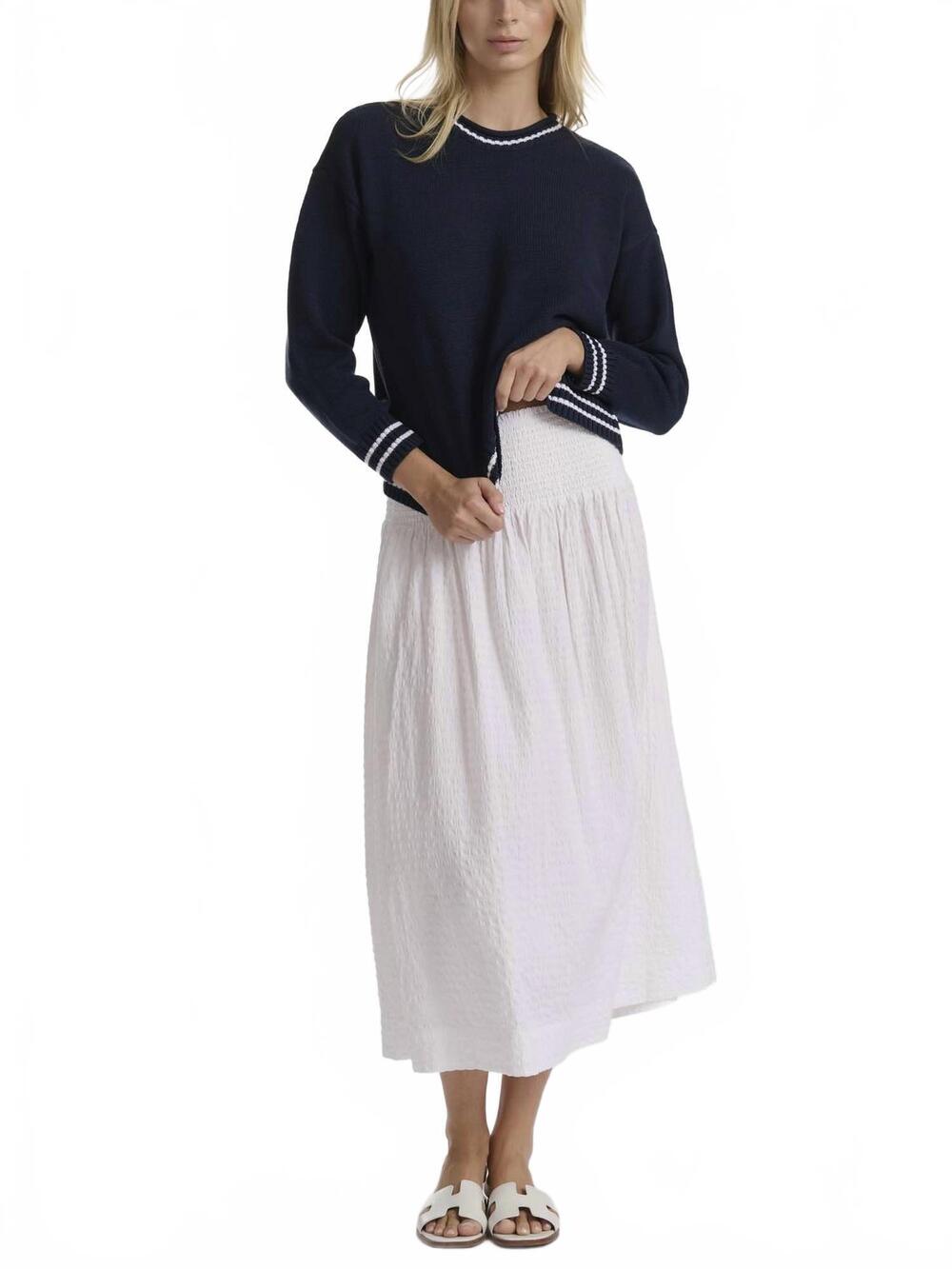 NEW SPLENDID gigi midi skirt in white